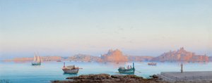 Grand Harbour, Malta, från Valletta, 1911