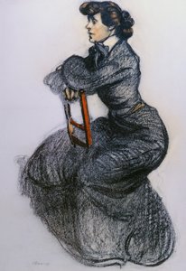Colette, ca 1906-7 (kol och pastell)