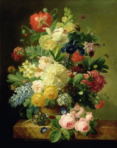 Vas med blommor
