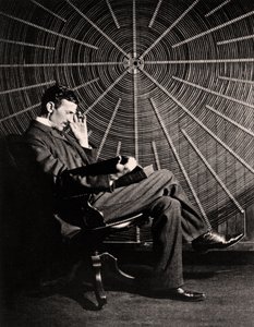 Porträtt av Nikola Tesla, 1890