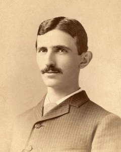 Porträtt av Nikola Tesla ca 1885