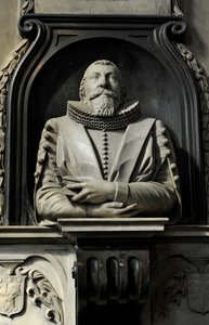 Minnesmärke över Hugo Barker, 1632 (marmor)