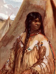 Blackfoot indisk flicka