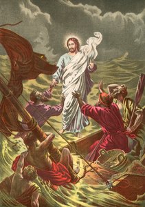 Jesus går på vandsveden
