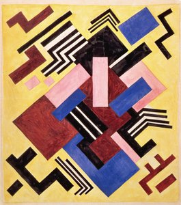 Bildkonstruktion, 1916 (gouache på papper)