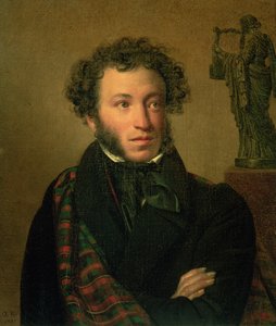Porträtt av Alexander Pushkin, 1827