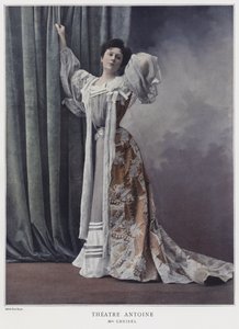 Jeanne Cheirel, fransk skådespelerska (färgad bild)