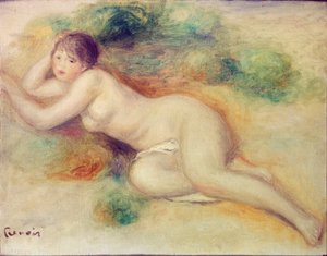 Naken figur av en flicka, 1880-1889