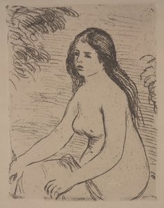 Sittande Kvinna Naken