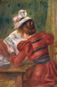 Ung flicka läser, 1897
