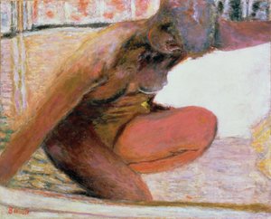Naken hukar i badet, 1940