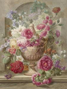 Vas med blommor