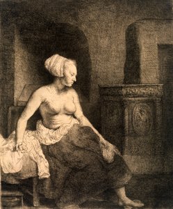 Sittande kvinna naken, 1658