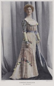 Henriette Henriot, fransk skådespelerska (färgad bild)