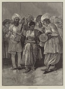 En Nautch Girl dansar