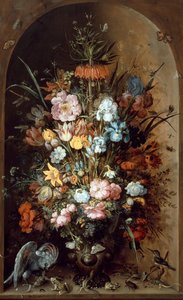 Blomsterstilleben med kejserlig krona, 1624