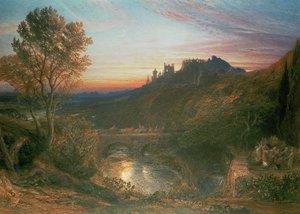 Staden vid solnedgången