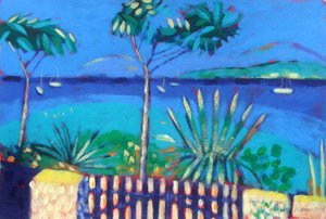 Porten till havet (akryl ombord)