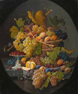 Stilleben med frukt, ca 1855-1860