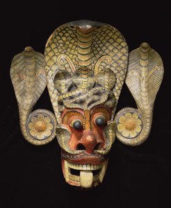 Sri Lankas mask (målat trä)