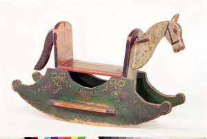 Gunghäst, 1793 (målat trä)