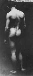 Stående naken Samuel Murray, ca. 1890-1892.