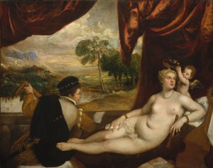 Venus och lutspelaren, ca 1565-70