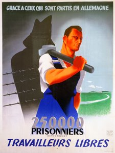 Franska arbetare för Tyskland affisch, 1943