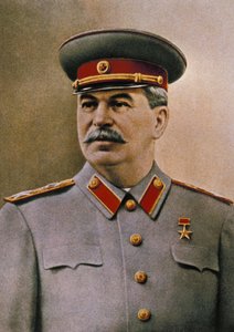 Porträtt av Josef Stalin (1879 - 1953).