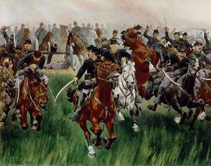 Kavalleriet, 1895 (wc på papper)