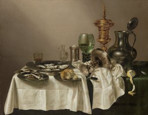 Stilleben med förgylld bägare, 1635