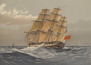 A 38-gun frigate, about 1770 
