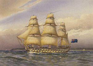 Battle ship, about 1760 