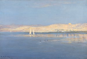 Månen stiger över Nilen, 1900