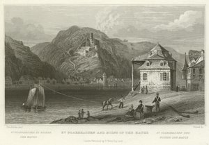 St Goarshausen och ruinerna av Katze