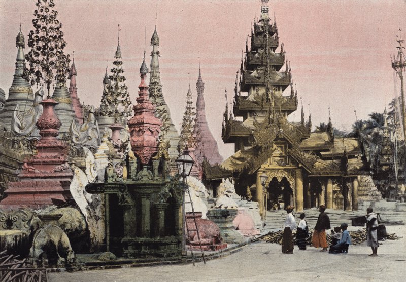 Rangoon, Pagoda De Choue Dagoun av European Photographer