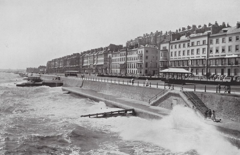 St Leonards-on-Sea (svartvitt foto) av (after) English photographer