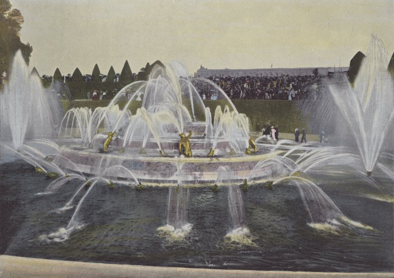 Latona Fountain (färgad bild) av (after) French Photographer