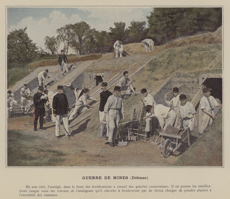 Mine Warfare, Defense (färgad bild) av (after) French Photographer