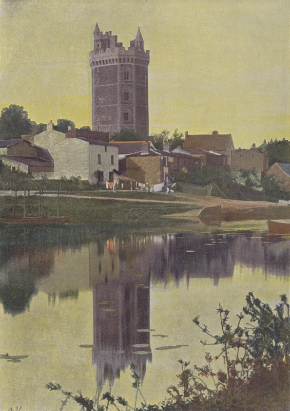 Oudon, Tour (färgad bild) av (after) French Photographer