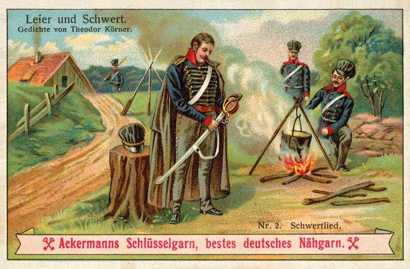 Sword Song (chromolitho) av (after) German School