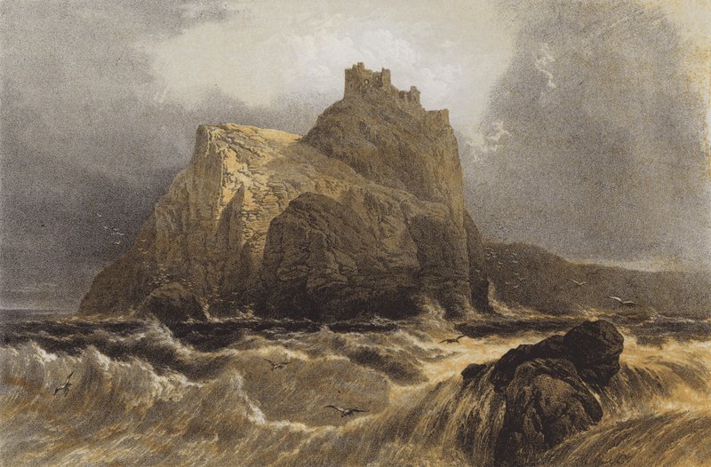 Fast Castle, från havet av English School