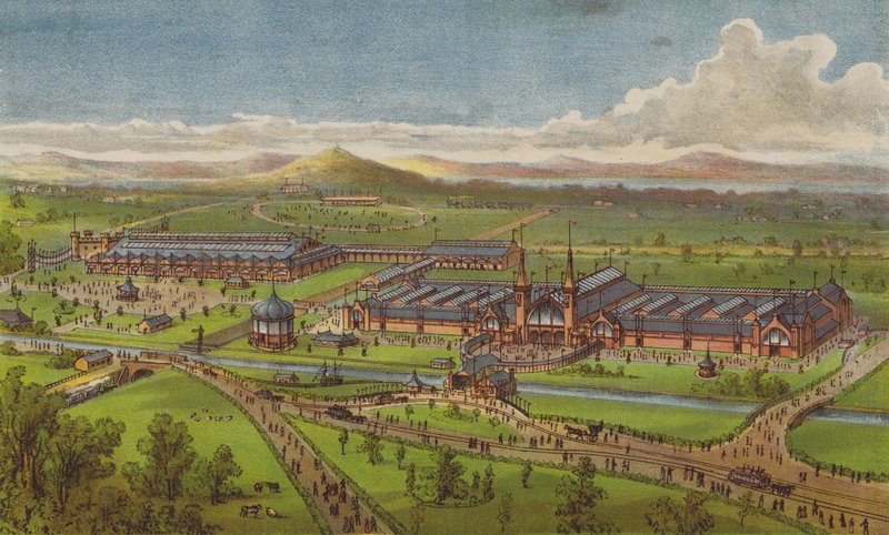 International Exhibition, Edinburgh, 1890, öppnade torsdagen den 1 maj av HRH the Duke of Edinburgh, KG av English School