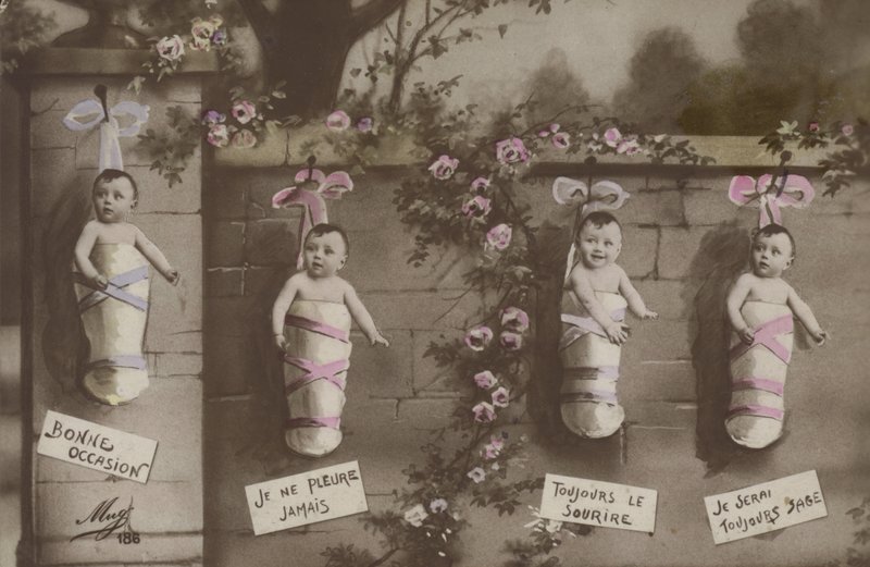 Foundling bebisar av French Photographer