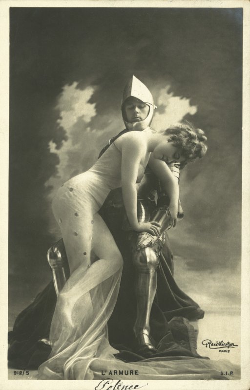 Riddare och flicka av French Photographer
