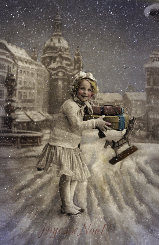 Liten Flicka I Snön av French Photographer