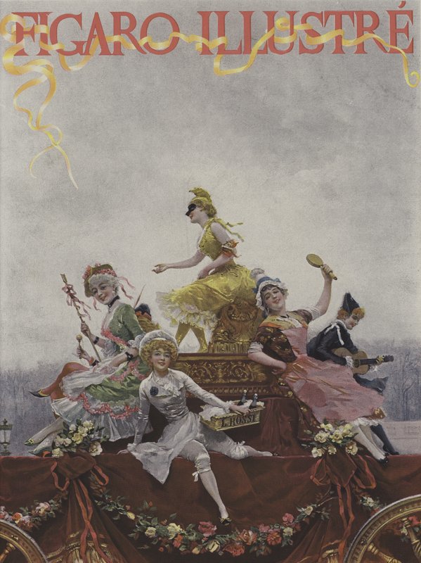 Omslag till Le Figaro Illustre, mars 1891 av French School