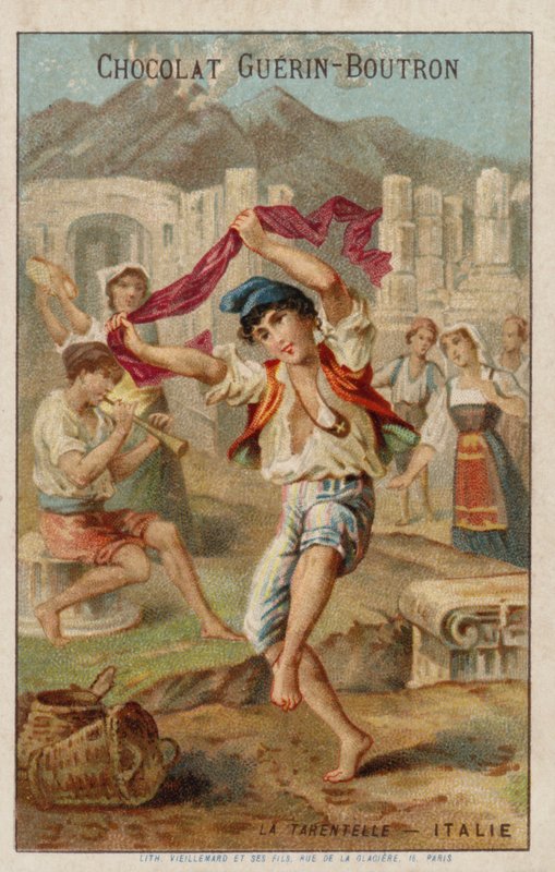 Dansar tarantella, Italien av French School