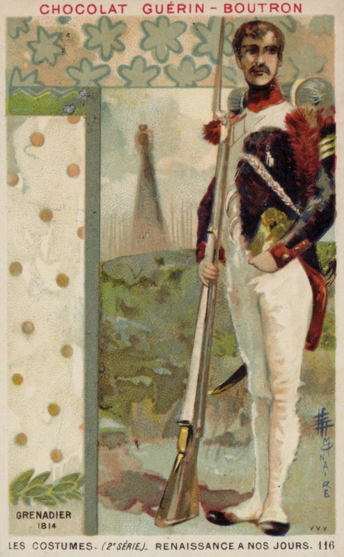 Fransk grenadjär, 1814 av French School
