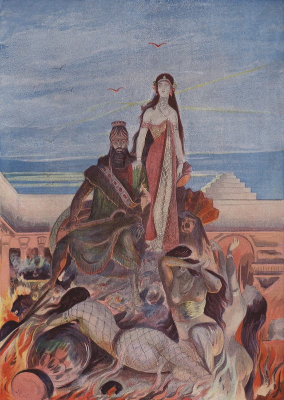 Sardanapalus bål av French School